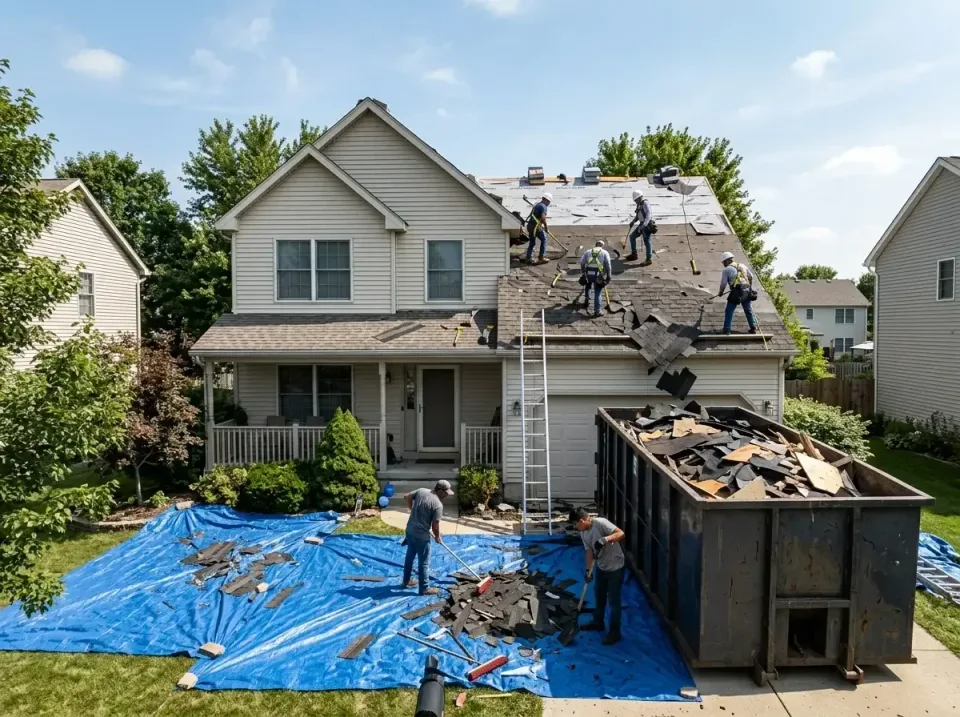 roof-replacement-debris-remova-004 — frequently asked questions, Cheapest Dumpster Rentals in Rantoul, IL